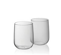 kela 12417 Fontana Bicchiere 8 cm x 9,5 cm, Trasparente