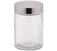 kela 17869 Set di contenitori ermetici Bera da 1,2 l, in Vetro/Acciaio Inox, Trasparente/Argento, 11 x 11 x 17 cm