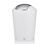 Kela 22271, Cestino con Coperchio Basculante da 1,7 l, Plastica, 'Marta', Bianco