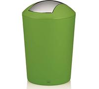 kela 22771, Cestino con Coperchio Basculante, 5 l, Plastica, 'Marta', Verde