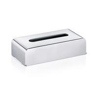 Kela Tissue Box Holder Collection 22860, Scatola portasalviette da Parete, 27x 12,5X 7cm, Acciaio 18/10, 'Faber', Argento Lucido, Stainless Steel 18|10, Silver, One Size