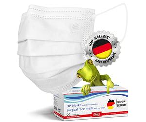 kela 50x Mascherine Chirurgiche Blanco | Certificate CE 100% Made in Germany | Inodori e Resistenti | Chirurgiche di tipo IIR Dispositivo Medico | Mascherina 3 Strati, 50 pezzi
