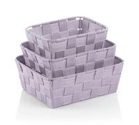 kela Alvaro - Set di 3 cesti in plastica per bagno, cucina e casa