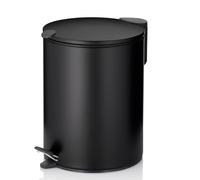 kela Mats Pattumiera da Bagno, Metallo, Nero, 5 L