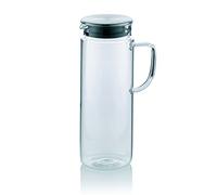 Kela 11398, Caraffa di Vetro, Coperchio in Acciaio Inox, 1,6, Pitcher, Inossidabile, Chiaro