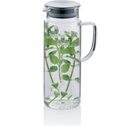 kela brocca in vetro da 1 litro con coperchio in acciaio inossidabile PITCHER, brocca per acqua, caraffa per acqua con coperchio per bevande fredde e calde