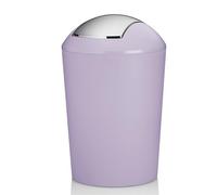 kela Marta - Pattumiera per cosmetici, colore viola, 1,7 l, con coperchio basculante, in plastica, colore: viola pastello opaco