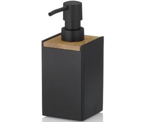 Kela Cube dispenser di sapone liquido 300 ml nero-marrone 23689
