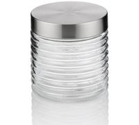 Kela Diana contenitore portaoggetti 11x11x12 cm trasparente-acciaio 11950