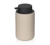 kela Dispenser di sapone da 300 ml SANA, dispenser di sapone beige in ceramica, superficie antiscivolo, bottiglia a pompa, dispenser per detersivi, opaco