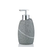 Kela Dispenser di sapone liquido Talus of Poly in grigio, 7,5 x 7,5 x 16 cm