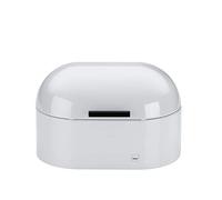 Kela Frisco Lino Cestino per Il Pane, Metallo, Bianco, 25 x 15 x 17 cm