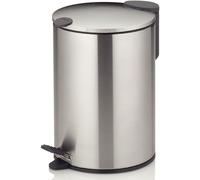 Kela Cestino per cosmetici Mats 3 L a pedale chiusura silenziosa acciaio inox argento H23cm Ø17cm