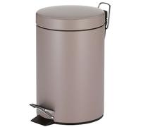 Kela Kosmetikeimer cashmerebraun 26, 0cm 17, 0cmØ 3, 0l 20526, Cestino per Il Bagno, 3 l, Metallo, Tortora, Metal, Cashmere Brown, One Size