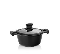 pentola a induzione kela 20 cm con coperchio in vetro STELLA NOVA, pentola piccola 2,2 L con Oil Control System, rivestimento in alluminio fuso, manico soft-touch