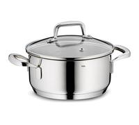 kela Pentola per arrosti 16 cm FLAVORIA, pentola per cottura a induzione 1,2 L, coperchio in vetro con valvola di sfiato del vapore, scala interna, pentola piccola, senza rivestimento