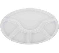 kela Piatto da fonduta AnNeli, rotondi, 21 cm, colore: bianco lucido