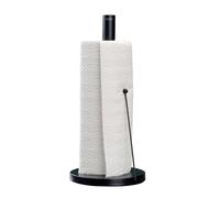 kela portarotolo da cucina nero opaco, anche per rotoli spessi, portarotolo di carta verticale alto 33,5 cm, ROLLO, metallo