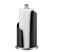 kela 11200, Portarotolo per Carta da Cucina, Diametro di 15 cm, Acciaio Inox/Metallo, Stella, Nero, Stainless Steel, Black, 15 x 15 x 32 cm