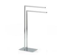 kela portasciugamanida terra 81 cm, portasciugamani con 2 barre, STYLE, metallo cromato, lucido
