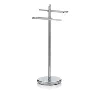 kela Portasciugamanida terra 88 cm, portasciugamani con 2 barre, KEN, metallo cromato, lucido