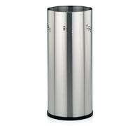 Portaombrelli kela in acciaio inox opaco, portaombrelli con vaschetta di raccolta acqua, altezza 50 cm, SWING