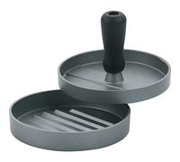 kela Pressa per hamburgercon scanalature BUFFALO, pressa per hamburger in alluminio pressofuso con 50 fogli di carta da forno, hamburger vegetariani, polpette di pesce, rivestimento antiaderente