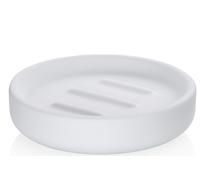 kela Portasapone SANA - bianco, portasapone in ceramica per bagno e doccia, elegante Soap Dish per sapone