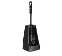 kela Scopino per WC con contenitore aperto su un lato, 38 cm, set scopino per WC LEVIN, nero
