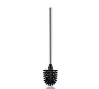 Kela La Brosse 20145 - Scopino per WC con Manico in Acciaio Inox Lucido, 45,5 cm, Colore: Nero