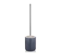kela Scopinocon contenitore 44,5 cm AVA, scopino con testina sostituibile, set scopino WC, ceramica, manico in acciaio inox, blu