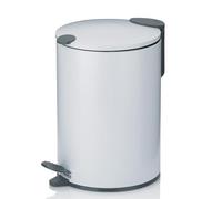 Kela Cestino per Cosmetici Mats 3 Litri Silent Close, Metal, Bianco, 3l