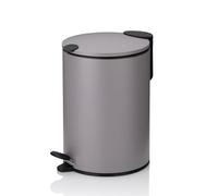 Kela Secchio cosmetico Monaco 3 Litri, Metal, Gray, H 23 cm, ∅ 17 cm