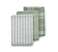 kela Set 3 Strofinacci da Cucina Verde Oliva pasado, Taglia Unica