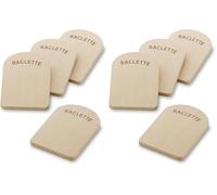 kela Set di 8 sottobicchieri per racletteBAAR, tavolette per raclette in legno 14 x 9,5 cm, legno di faggio, accessori per raclette, sottobicchieri, porta-raclette