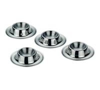 kela Set-Egg Cups Vision 4 Pieces of Stainless Steel, Silver, 9 x 9 x 3.5 cm