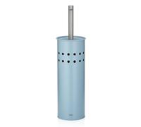 kela Set WC Leo - Azzurro Scopino WC con supporto, elegante accessorio da bagno in acciaio inox e plastica
