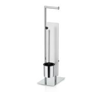 kela Set WCcon portarotolo e portarotolo di ricambio 71 cm, scopino con portascopino aperto, disco divisorio STYLE, metallo lucido