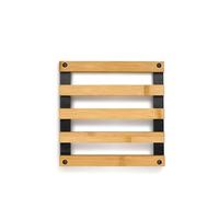 kela Sottobicchieri in bambù 20 x 20 x 3 cm KIRIL, sottobicchieri in legno quadrati, resistenti al calore