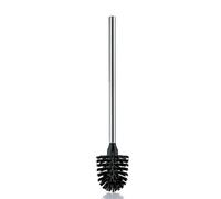 Kela La Brosse 20147 - Scopino per WC con Manico in Acciaio Inox Opaco, 45,5 cm, Colore: Nero