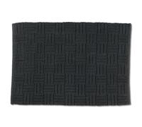 Kela Tappetino da bagno Leana, 100 cm x 60 cm, 100% cotone, grigio granito, antiscivolo, lavabile a 30 °C, adatto per riscaldamento a pavimento, 23517