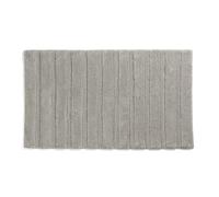 kela Tappetino da bagno Megan, 100% cotone, grigio argento, 100,0 x 60,0 x 1,6 cm