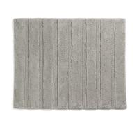 kela Tappetino da bagno Megan, 65 cm x 55 cm, 100% cotone, grigio argento, antiscivolo, lavabile fino a 30 °C, adatto per riscaldamento a pavimento, 23584
