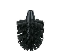 Kela, 20162, La Brosse, testina di ricambio per scopino WC, in nylon, 12,5 cm, Ø 8 cm, colore: nero