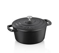 kela Tostatrice Tonda Calido 4 Litri, Cast Iron, Nero (4 l)