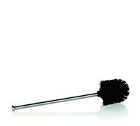 Kela WC-Spazzola Limbio in Acciaio Inox 8.5x35.5cm in Nero, Inossidabile, 8.5 x 8.5 x 35.5 cm