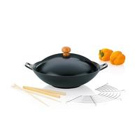 Kela 77943, Set con padella Wok e coperchio, Adatta a piani a induzione, Diametro di 36 cm, Set Wok Asia