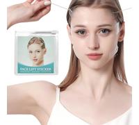 kelav 80 Pezzi Face Lift Tape con 16 Cordini Regolabili, Cerotti Sollevamento Viso e Collo Invisibili, Adesivi Pelle con Elastici per Contorno Viso, Supporto Morbido e Regolabile