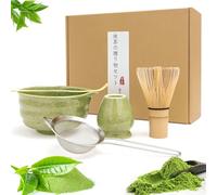 kelav Matcha Kit,Matcha Set - Japanese Complete with Matcha Whisk Bamboo Spoon Bowl and Whisk Holder Macha Tea Kit,For Japanese Matcha Culture Lovers,Beginners Gift Traditional Tea(5 Pcs)
