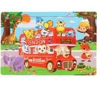 KELAV Puzzle a partire da 3, puzzle in legno per bambini, 5 x 24 pezzi, puzzle per bambini, in età prescolare, giocattolo educativo, puzzle in legno a partire dagli anni 3, 4, 5, 6 anni